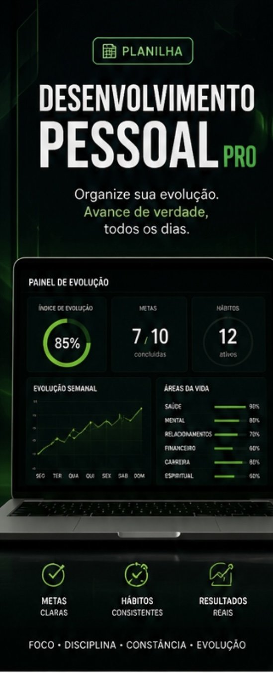 Planilha de Desenvolvimento Pessoal PRO